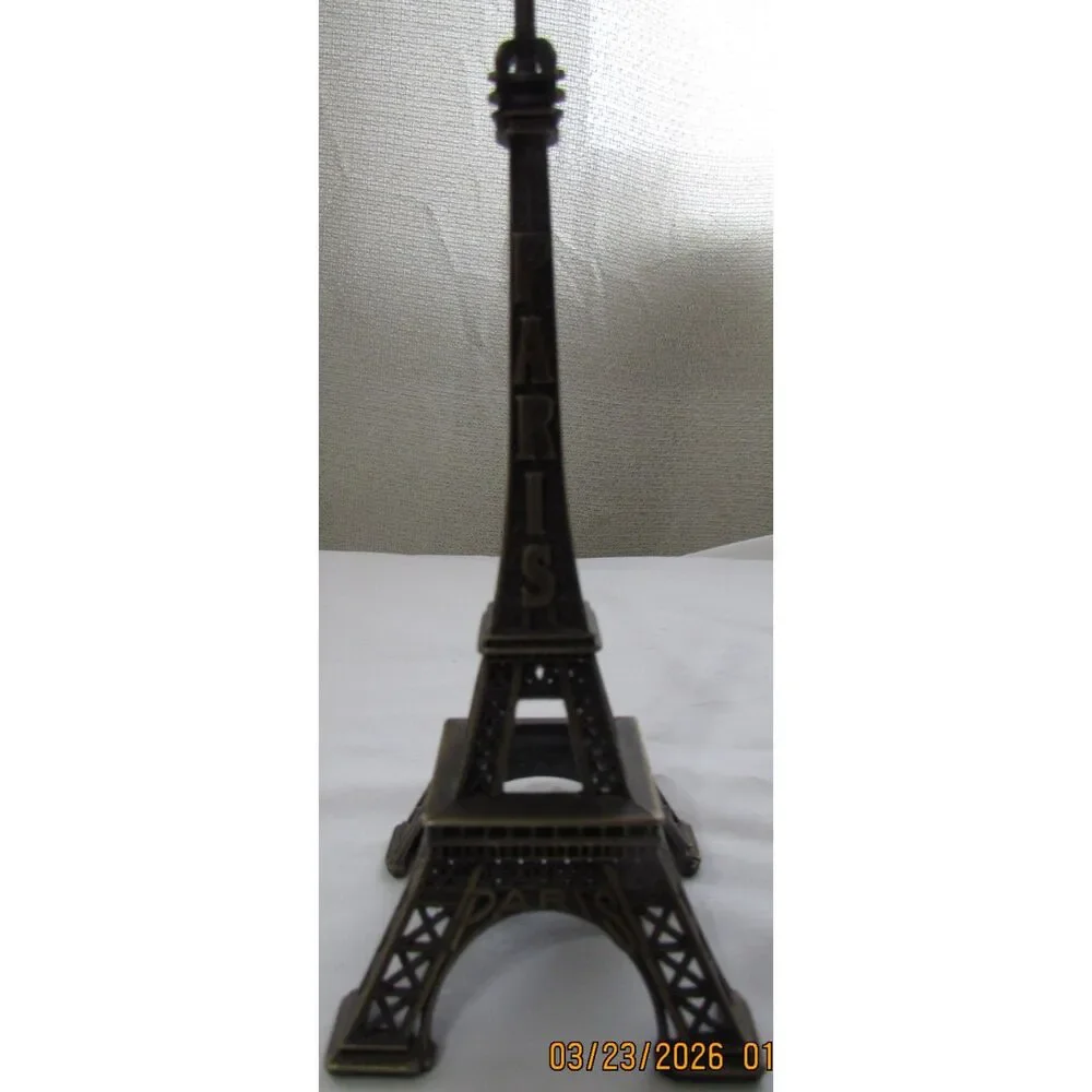 Paris Eiffel tower sculpture metal says Paris great decor French
